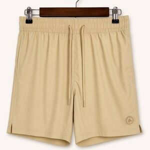 Imperial Motion Men Medium Chill Swim Shorts Trunks Tan Drawstring Beachy Resort